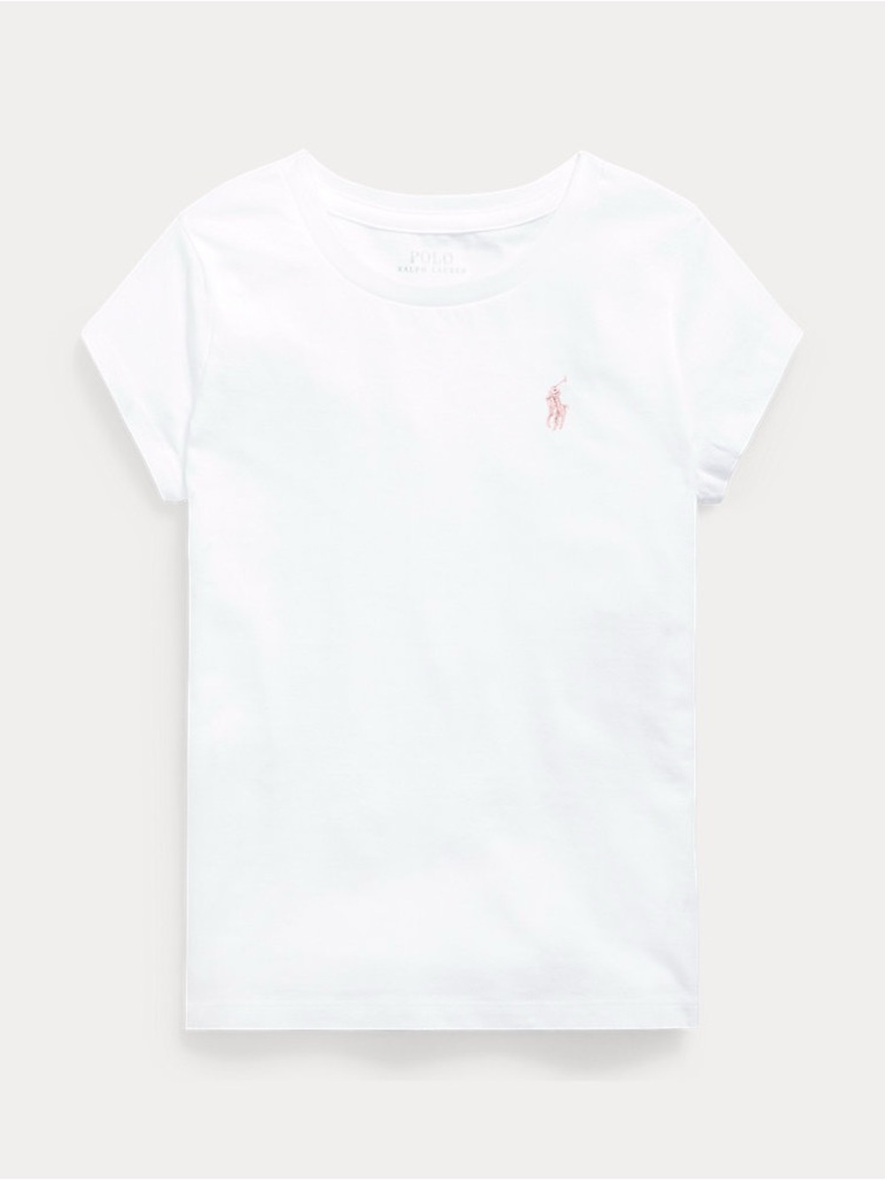 Polo by Ralph Lauren Girls Short Sleeve Tee with Pink Pony Logo  White NWT sz 6 - Picture 2 of 10